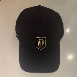 Disney VIP Tours Black and Gold Cap - Never Worn